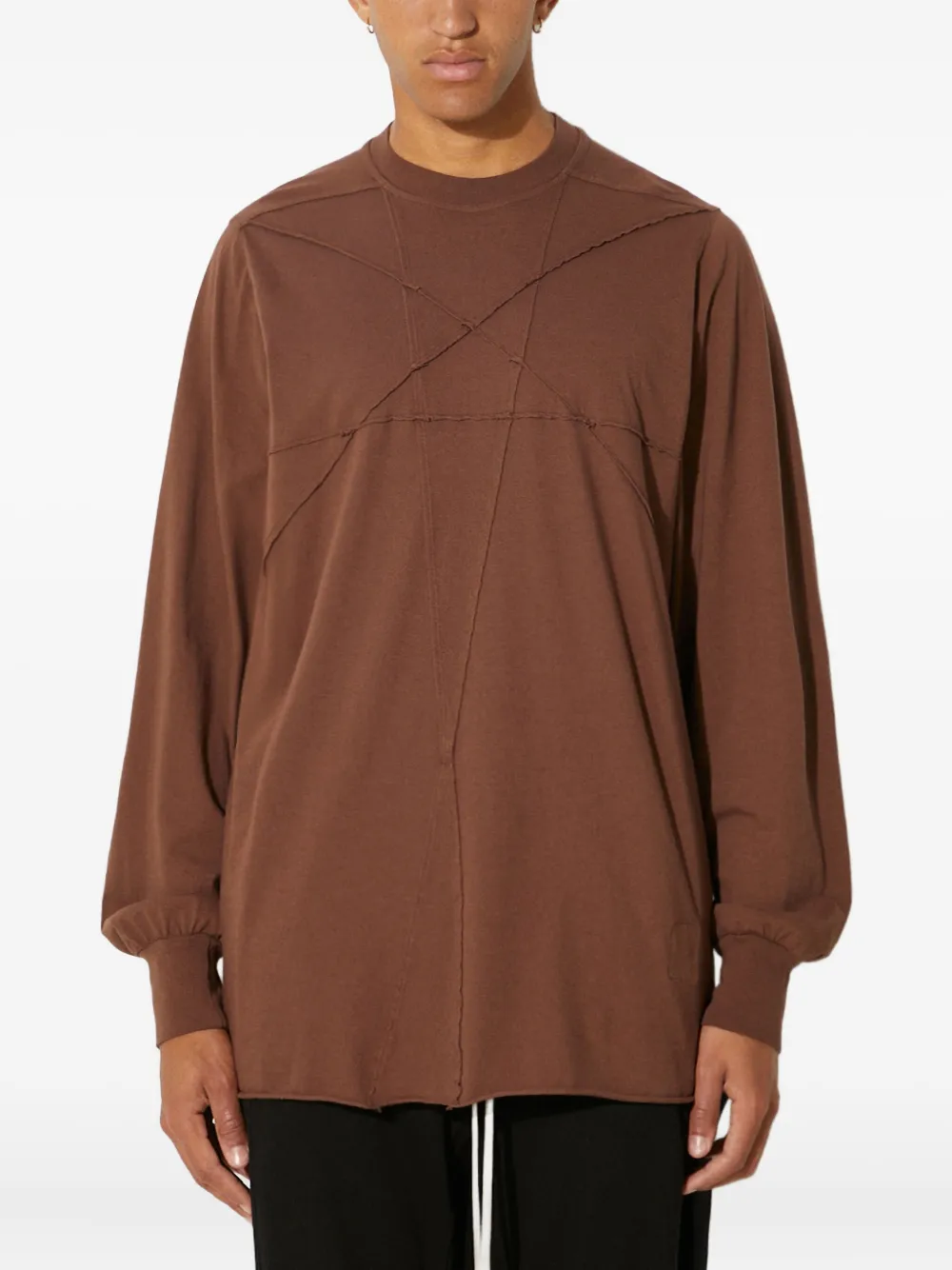 Rick Owens Drkshdw Drkshdw By Rick Owens Man Sweatshirt Brown Size Xl Cotton In Brown