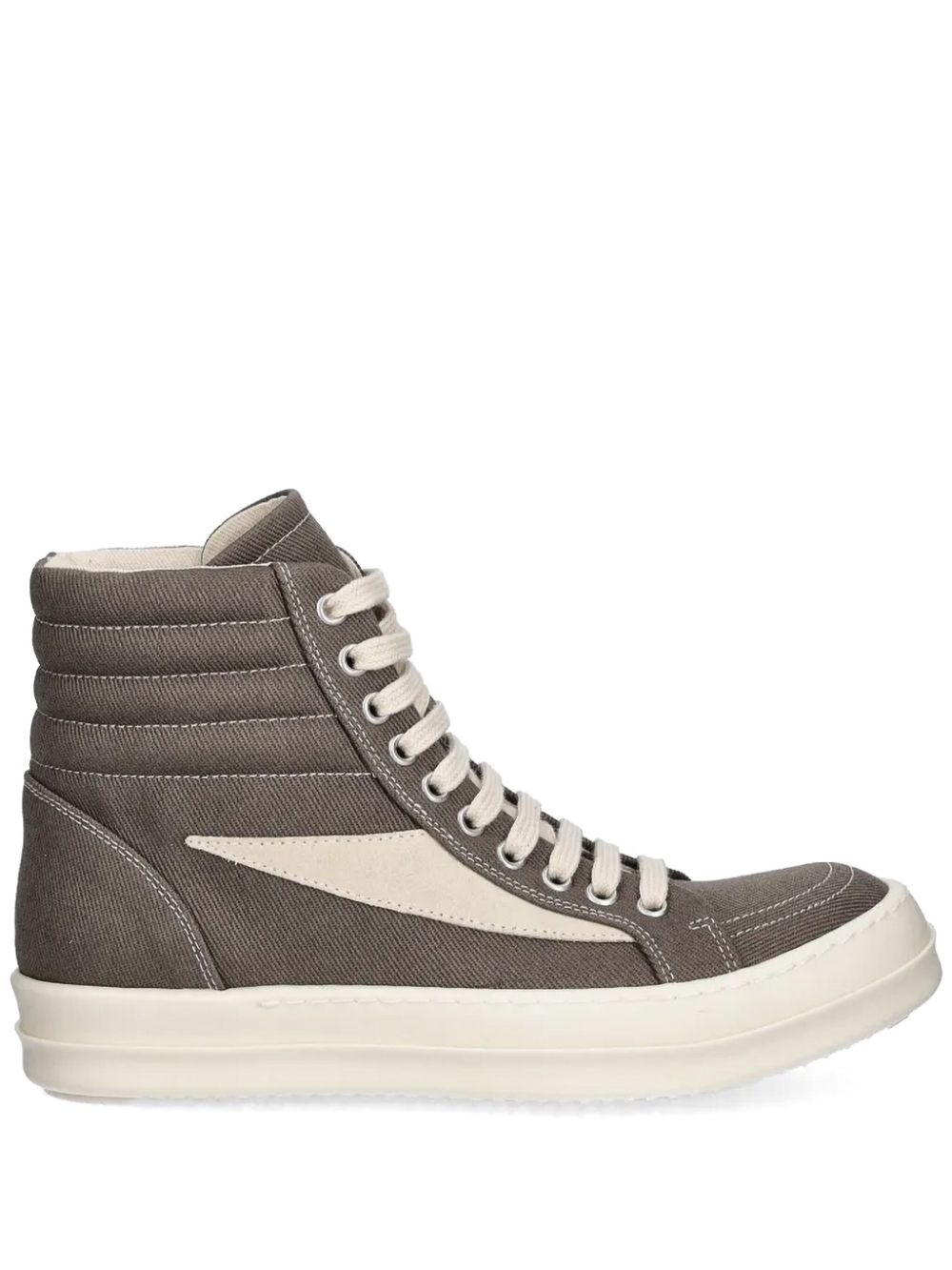 Rick Owens DRKSHDW padded high-stop sneakers Grey