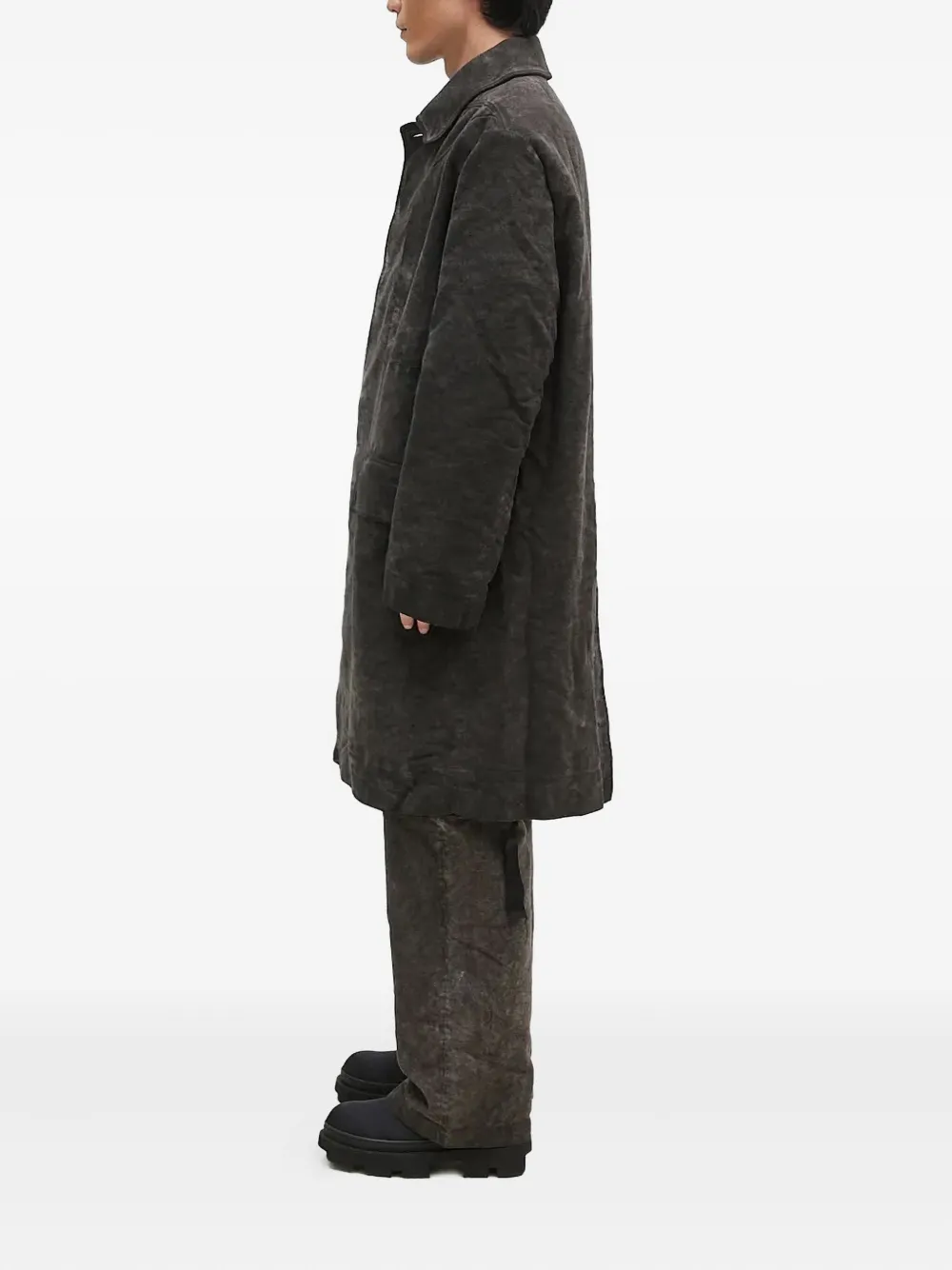 Rick Owens DRKSHDW Jas met opgestikte zak en knopen Grijs