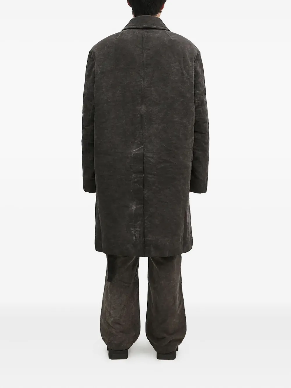 Rick Owens DRKSHDW Jas met opgestikte zak en knopen Grijs