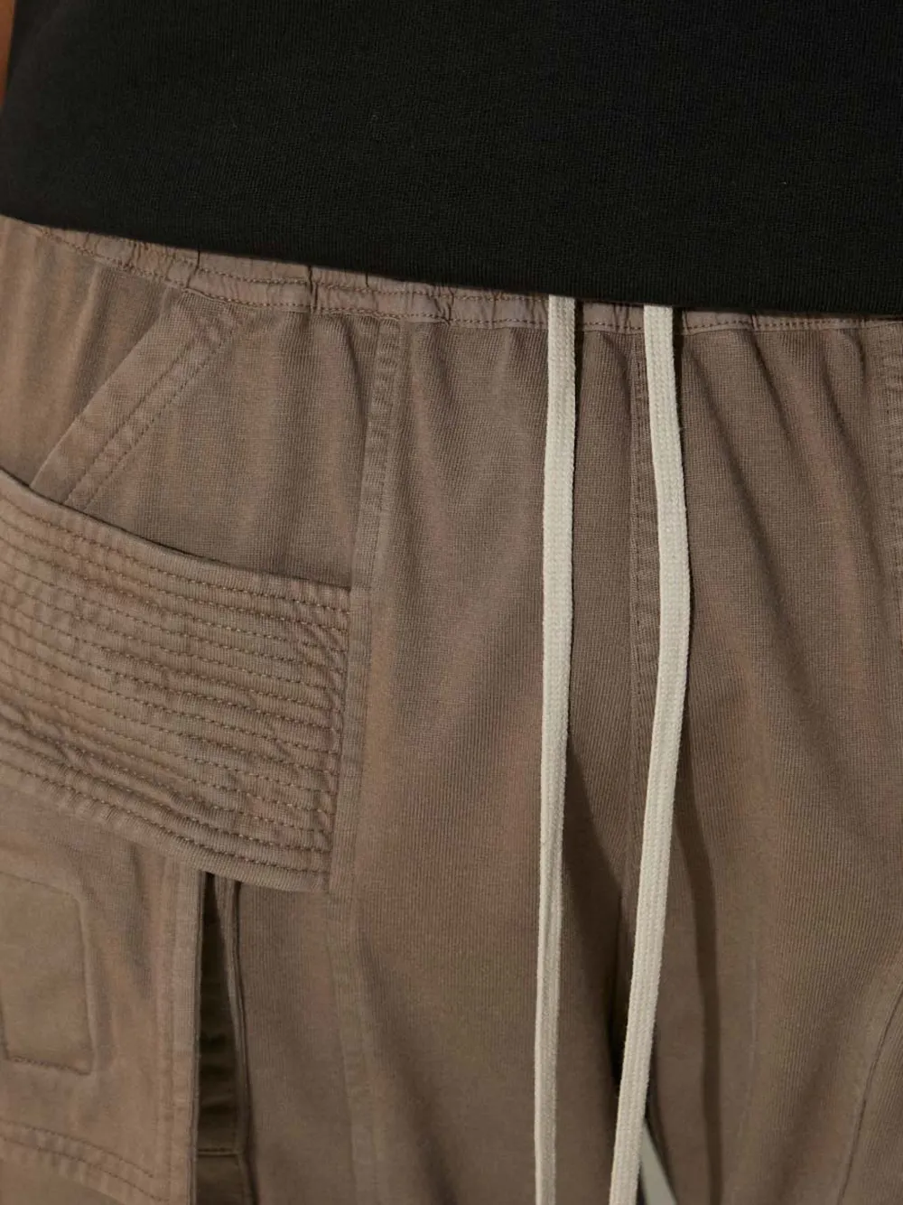 Rick Owens DRKSHDW Cargo broek met trekkoord Bruin
