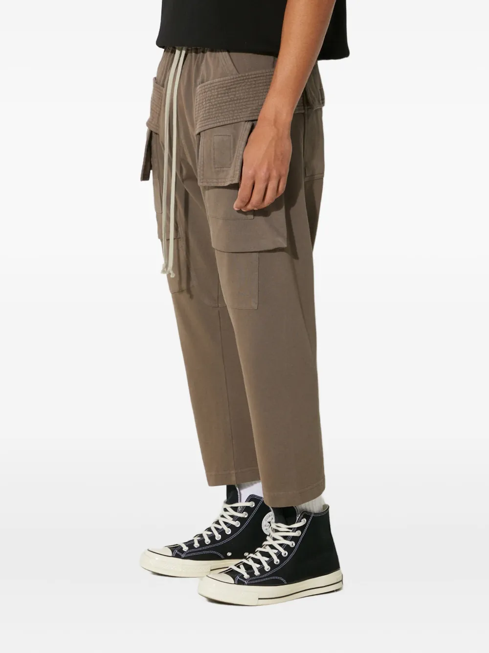 Rick Owens DRKSHDW Cargo broek met trekkoord Bruin