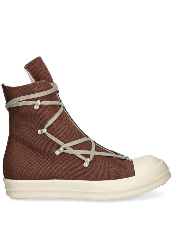 Rick Owens DRKSHDW Hexa High Sneakers | Brown | FARFETCH IE