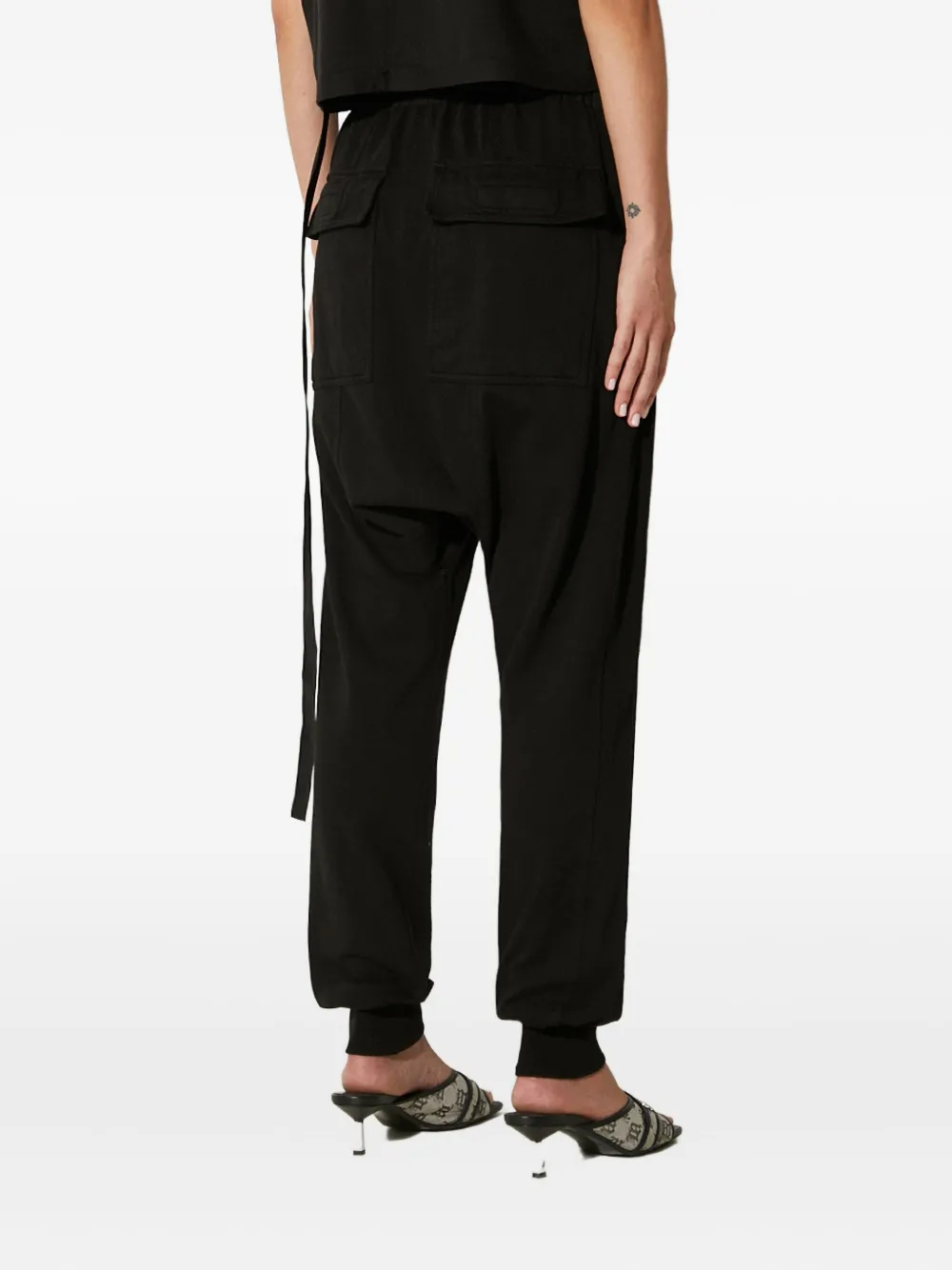 Rick Owens DRKSHDW Broek met trekkoordtaille Zwart