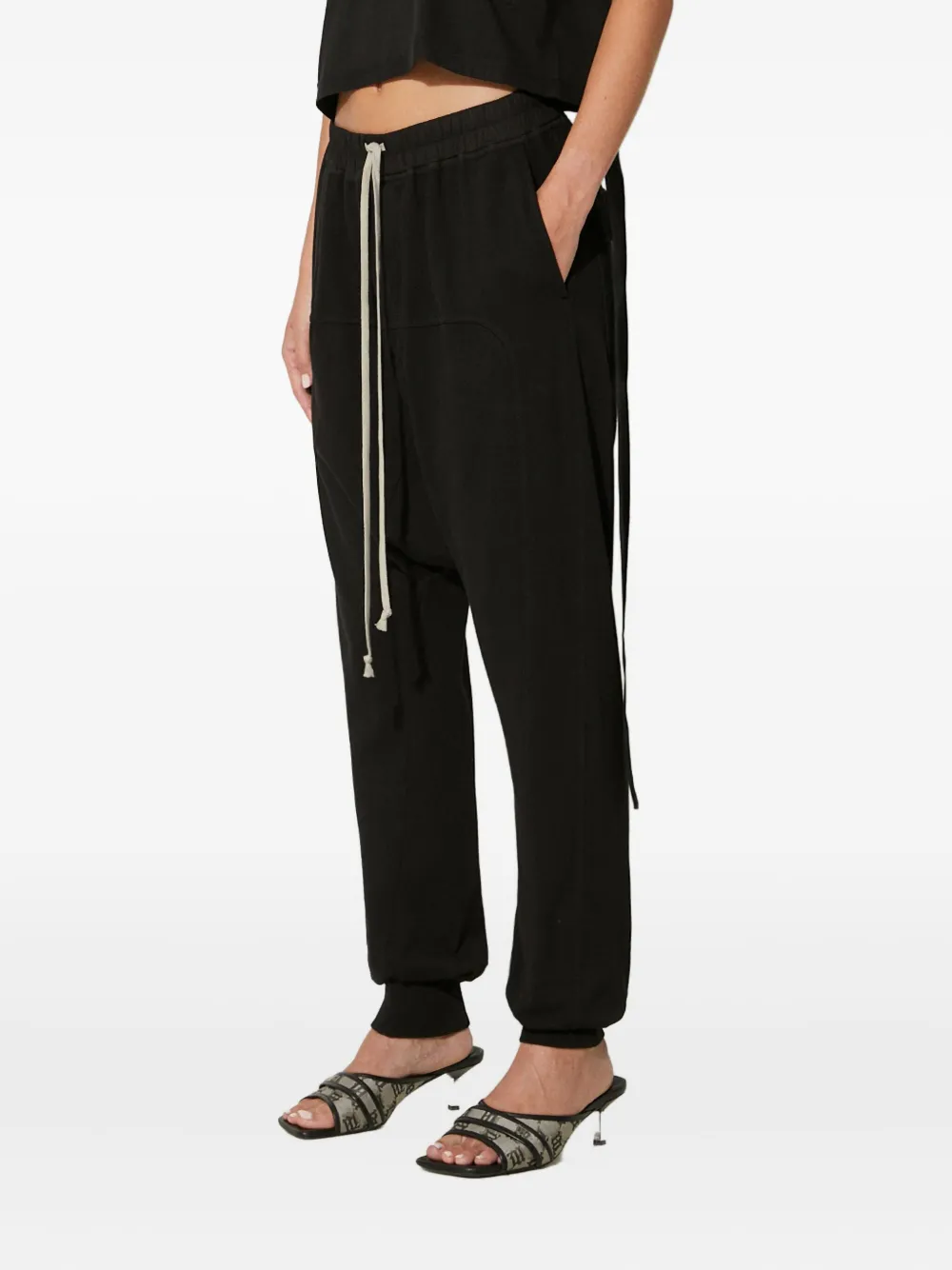 Rick Owens DRKSHDW Broek met trekkoordtaille Zwart