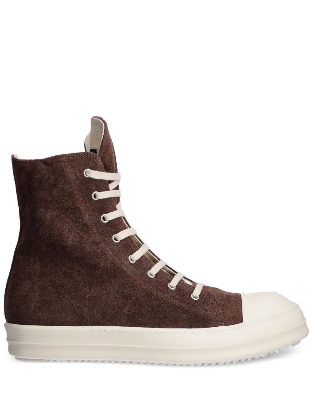 Rick Owens DRKSHDW lace-up high-top sneakers Brown