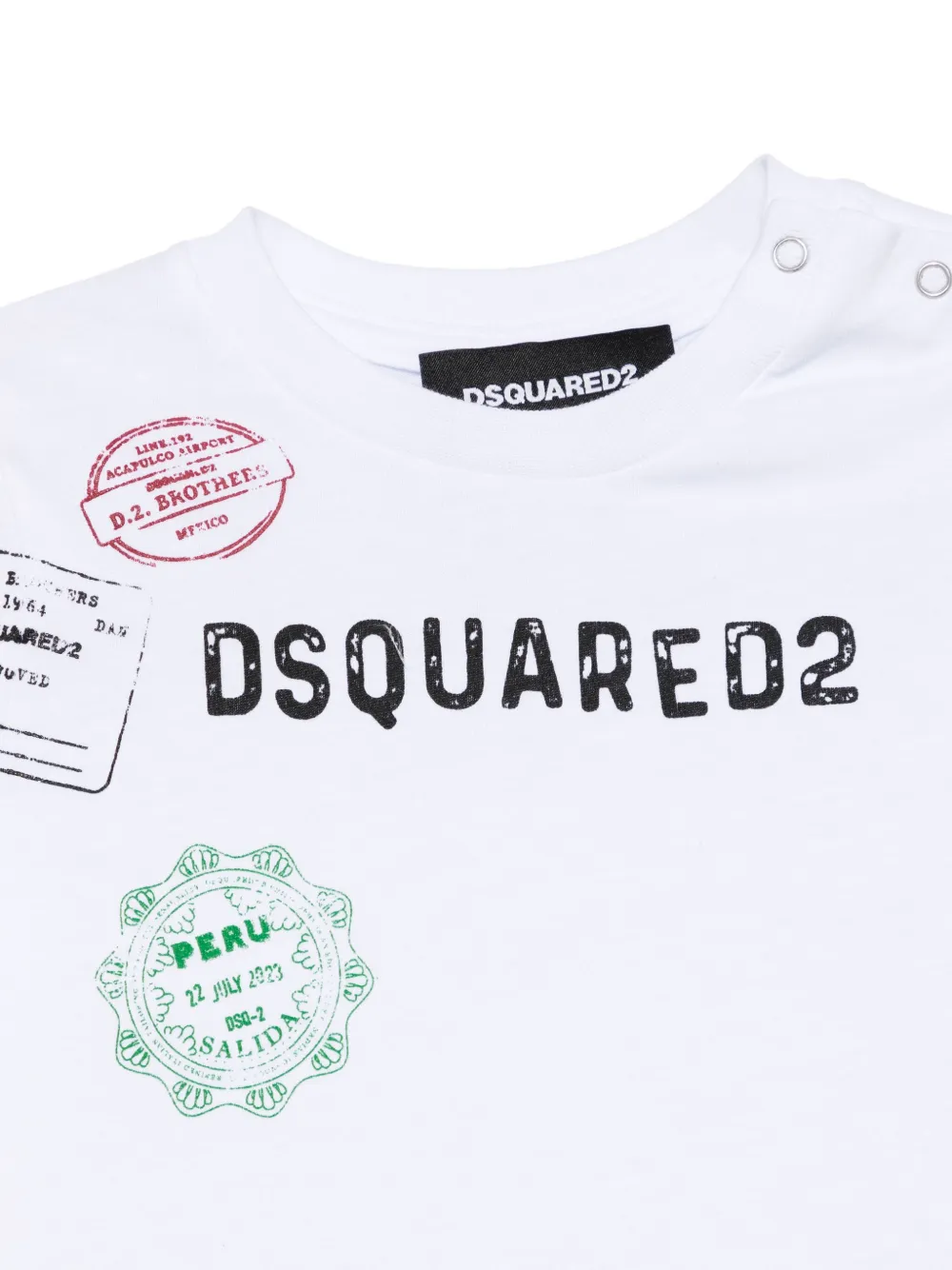 DSQUARED2 KIDS T-shirt met logoprint Wit