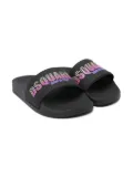 DSQUARED2 KIDS logo-print slides - Black