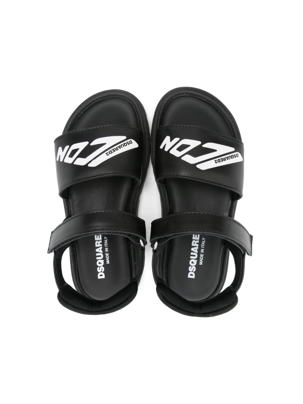 DSQUARED2 KIDS Sandalen met print Zwart