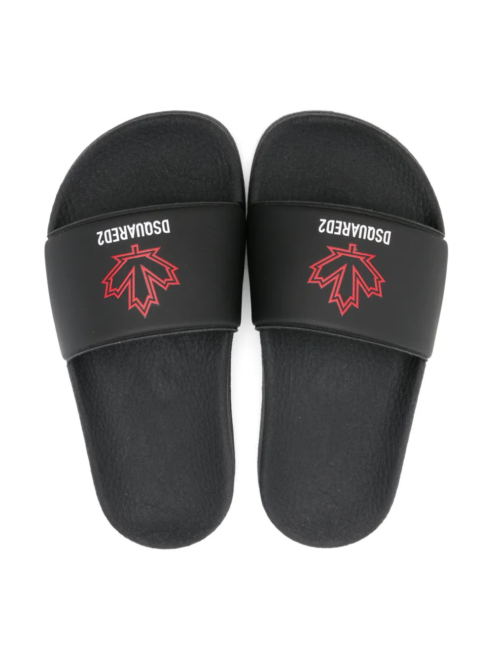 DSQUARED2 KIDS Sandalen met logoprint Zwart