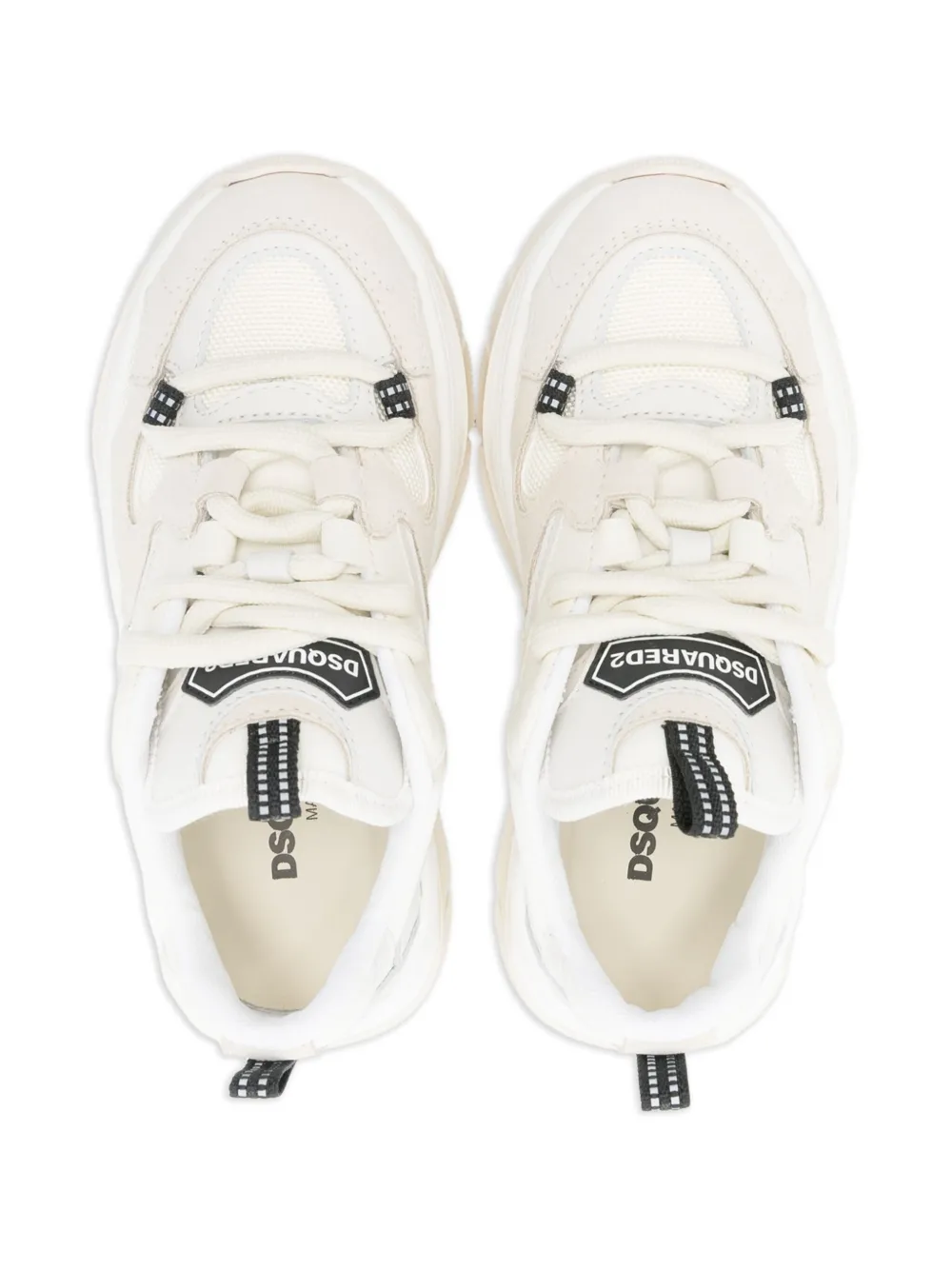 DSQUARED2 KIDS Sneakers met vlakken Beige