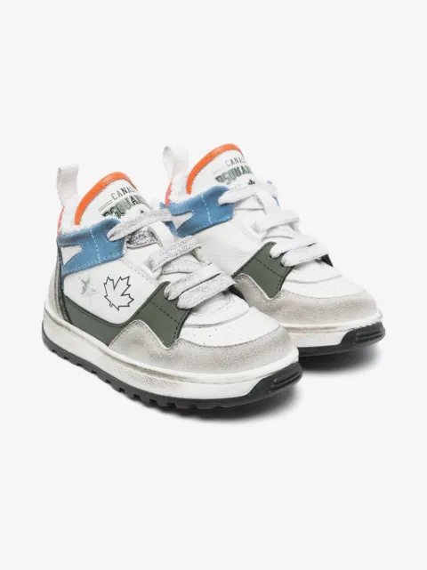 DSQUARED2 KIDS colour-block sneakers