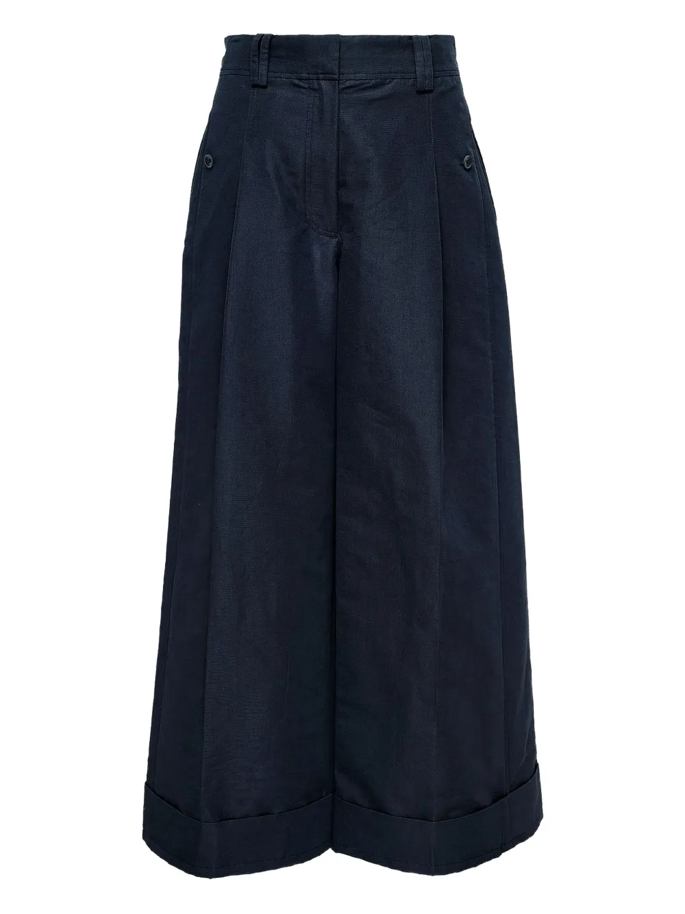 pleated wide-leg trousers
