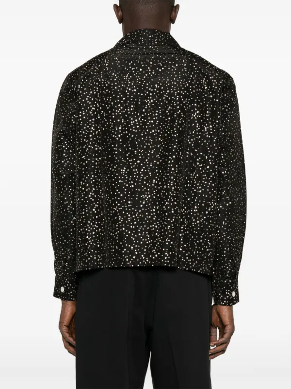  特価ブログのポータルサイト BODE glitter-detail Shirt | Black | FARFETCH トップス