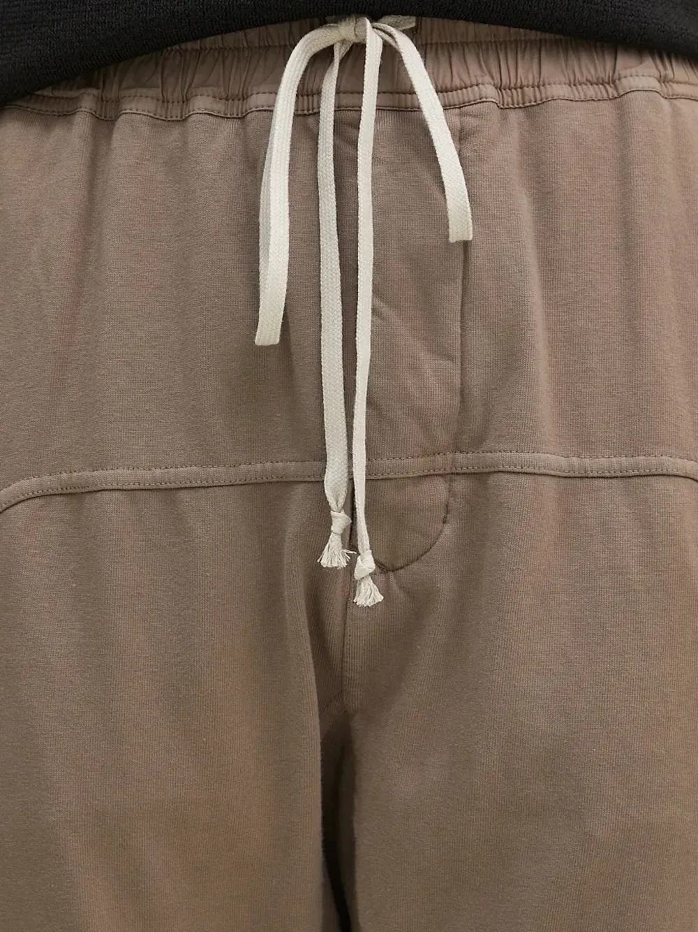 Rick Owens Drkshdw Drawstring Pocket Trousers In Brown