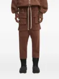 Rick Owens DRKSHDW mutiple-pockets drawstring drop-crotch trousers - Brown