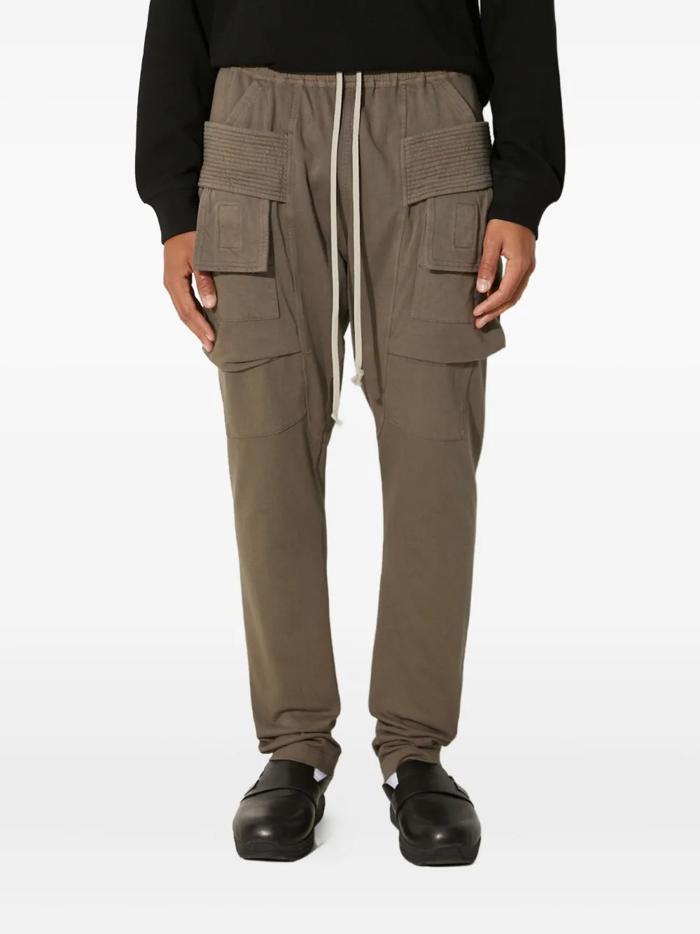 Rick Owens DRKSHDW cargo-pocket drawstring trousers Bruin