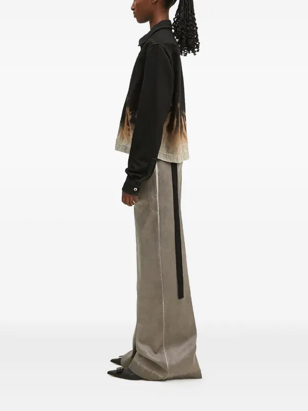 Rick Owens DRKSHDW プリント デニムジャケット | ブラック | FARFETCH JP