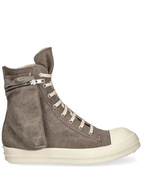 Rick Owens DRKSHDW side-pocket high-top sneakers