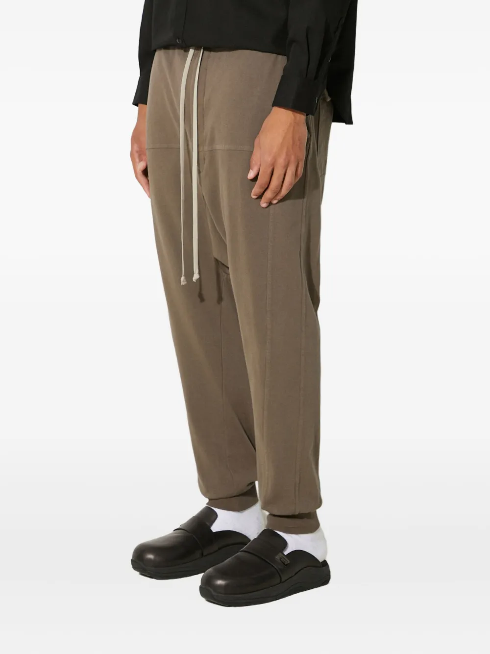 Rick Owens DRKSHDW Broek met verlaagd kruis Bruin