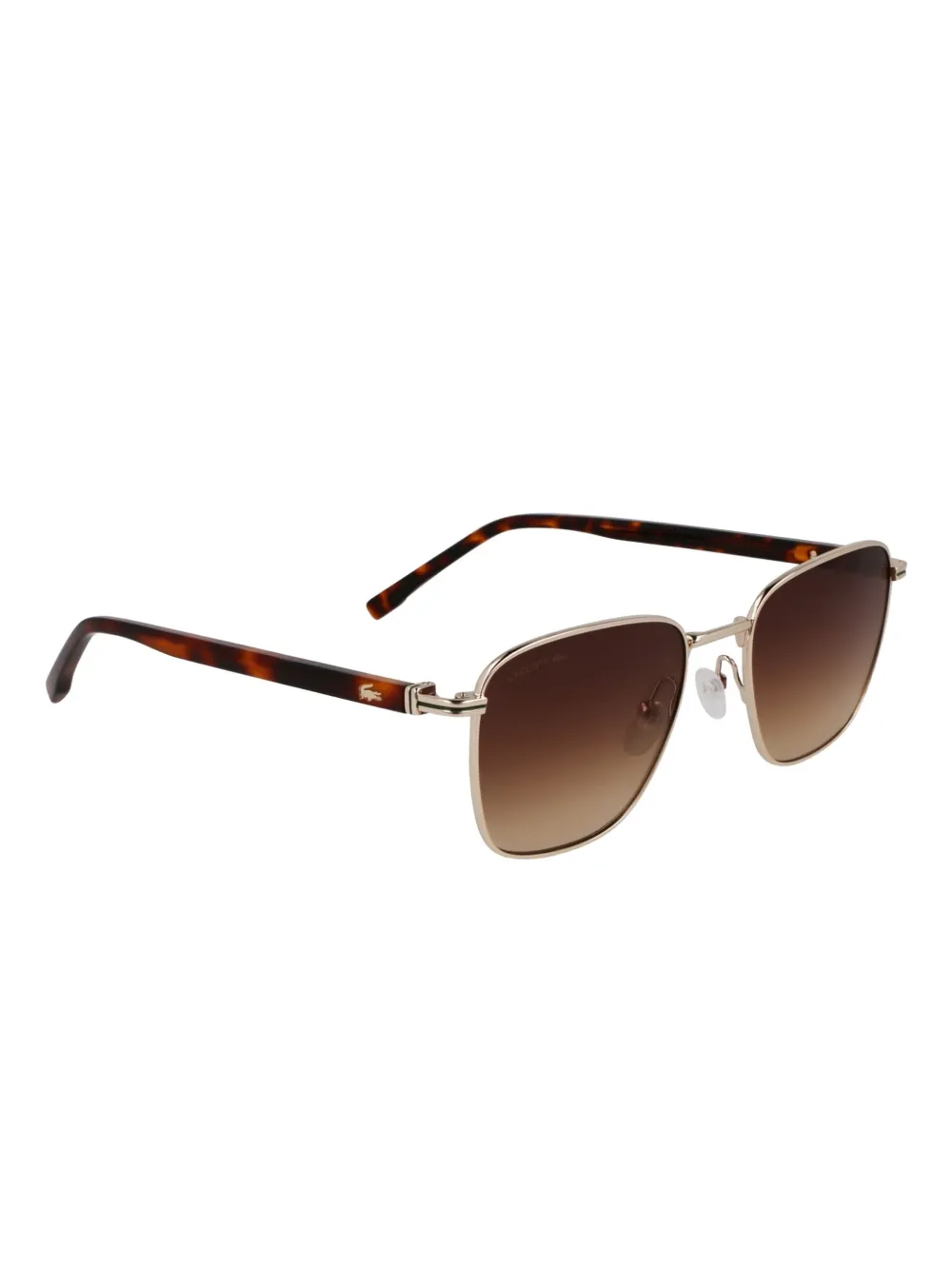 Lacoste Zonnebril met vierkant montuur Bruin