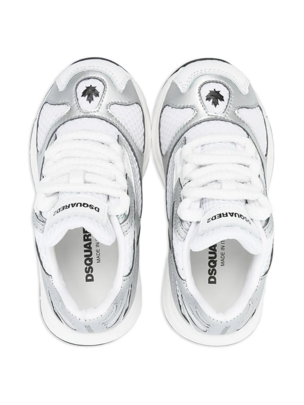 DSQUARED2 KIDS panelled sneakers White