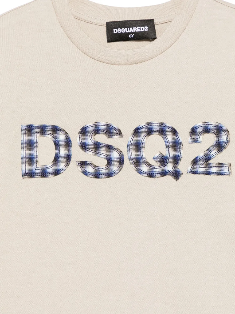 DSQUARED2 KIDS T-shirt met logopatch Beige
