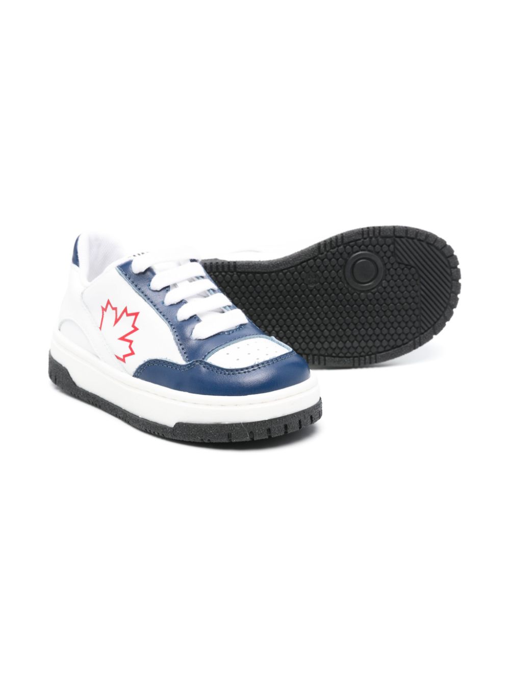 DSQUARED2 KIDS Sneakers met colourblocking Wit