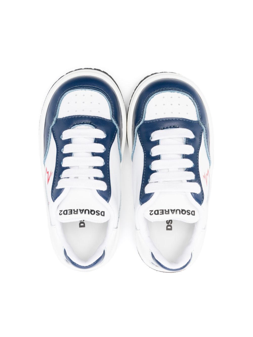 DSQUARED2 KIDS Sneakers met colourblocking Wit