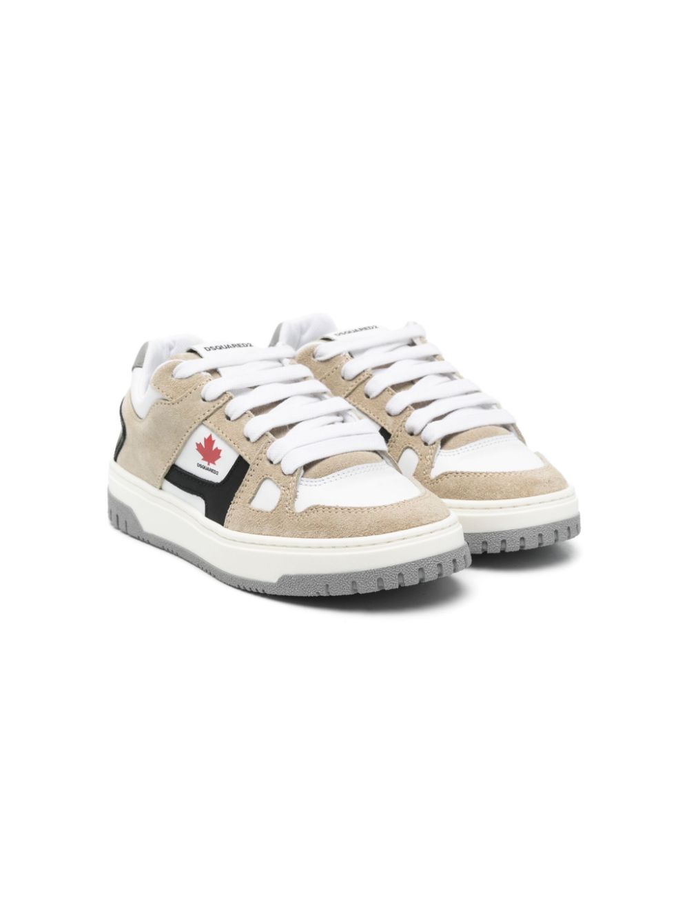 DSQUARED2 KIDS Sneakers met logoprint Beige