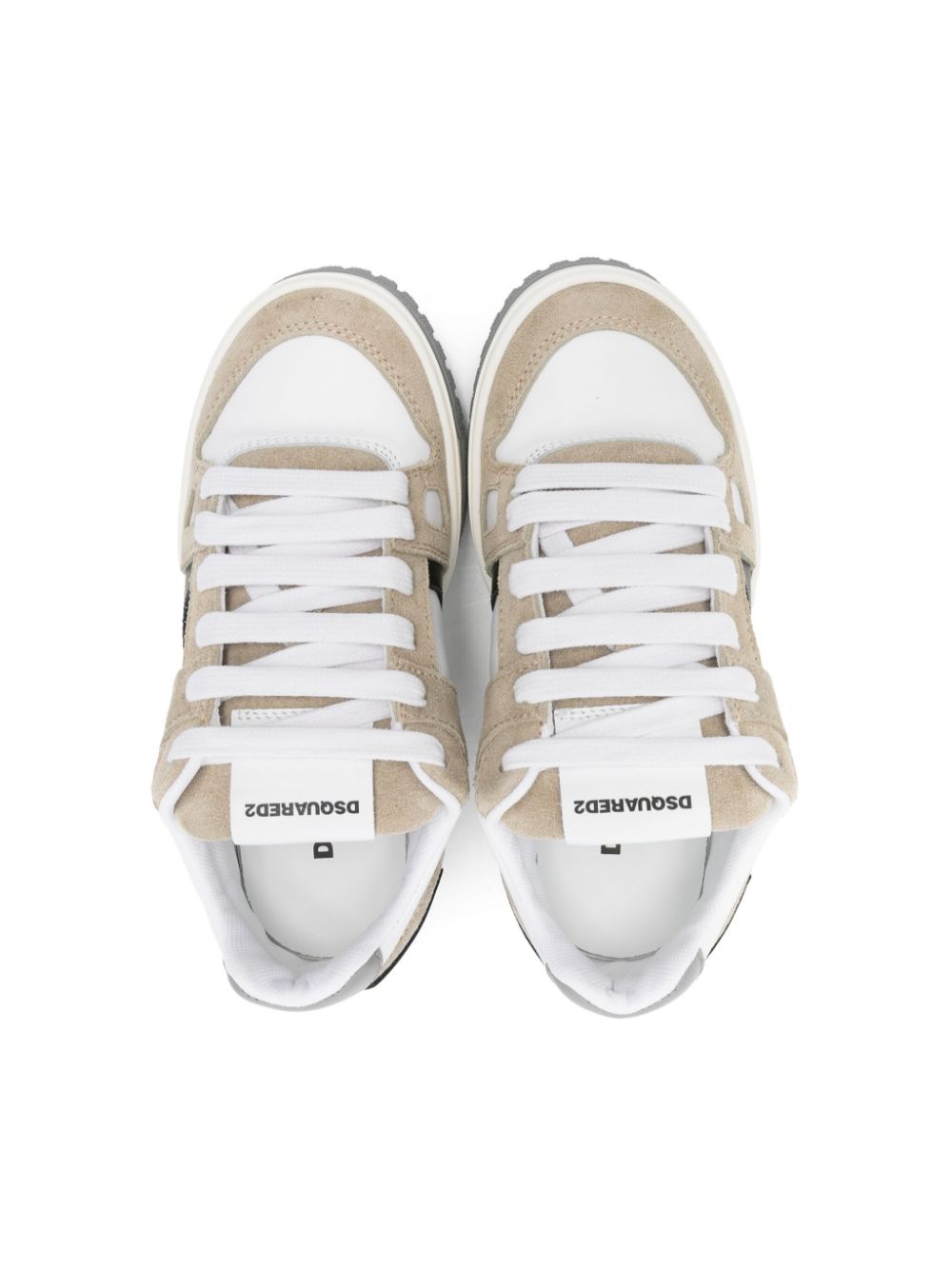 DSQUARED2 KIDS Sneakers met logoprint Beige