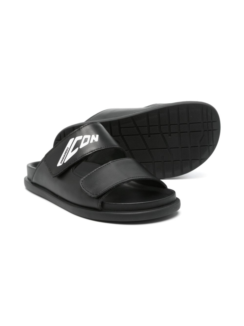 DSQUARED2 KIDS Icon-print slides Black