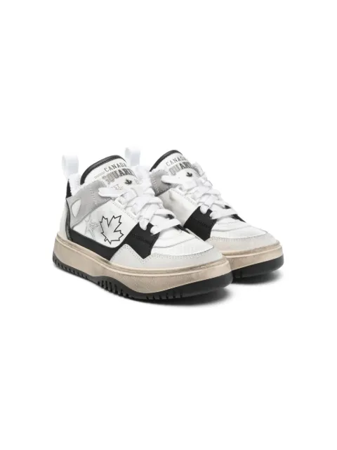 DSQUARED2 KIDS distressed-finish sneakers