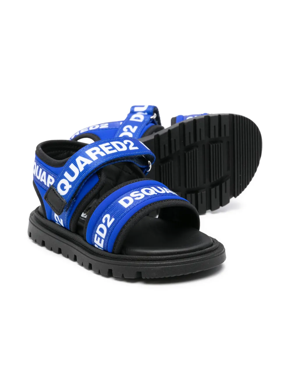 DSQUARED2 KIDS Sandalen met logo Blauw