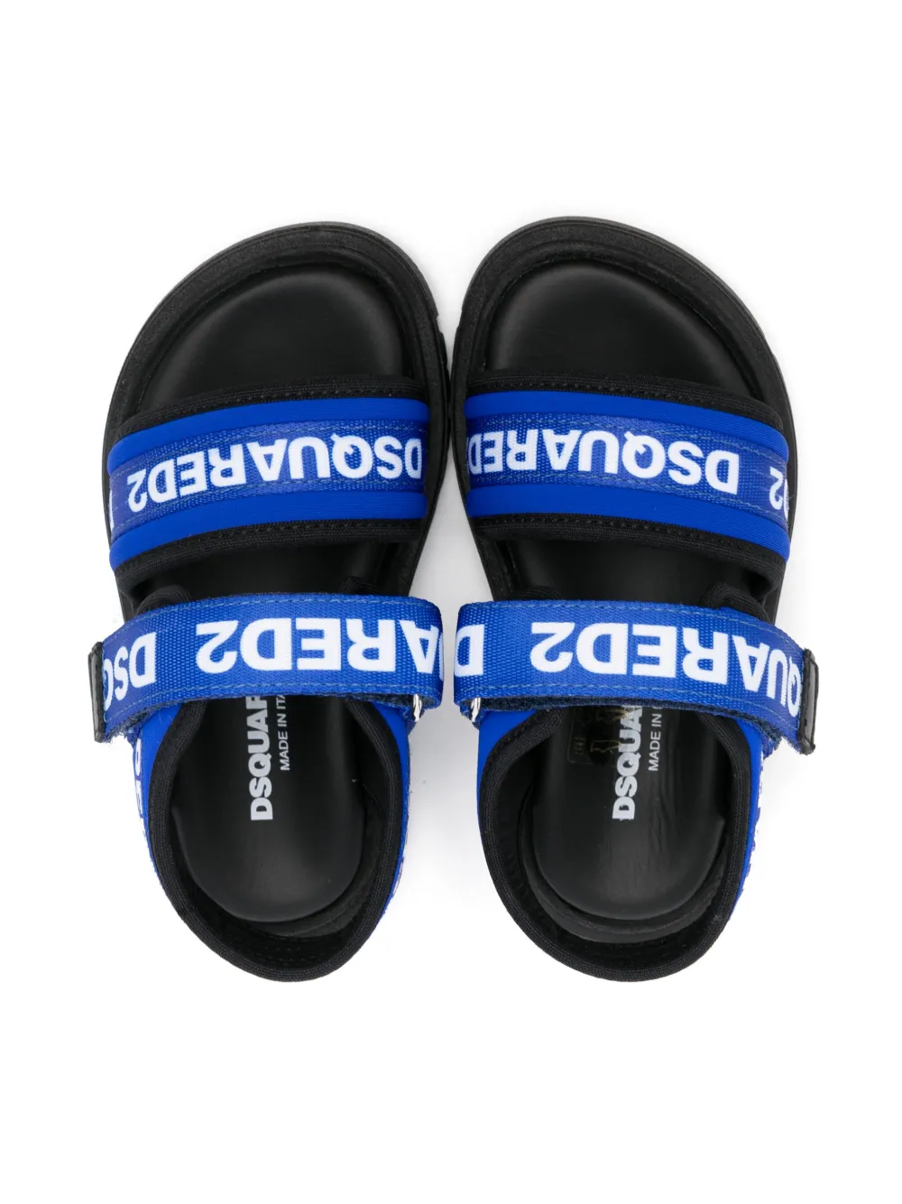 DSQUARED2 KIDS Sandalen met logo Blauw