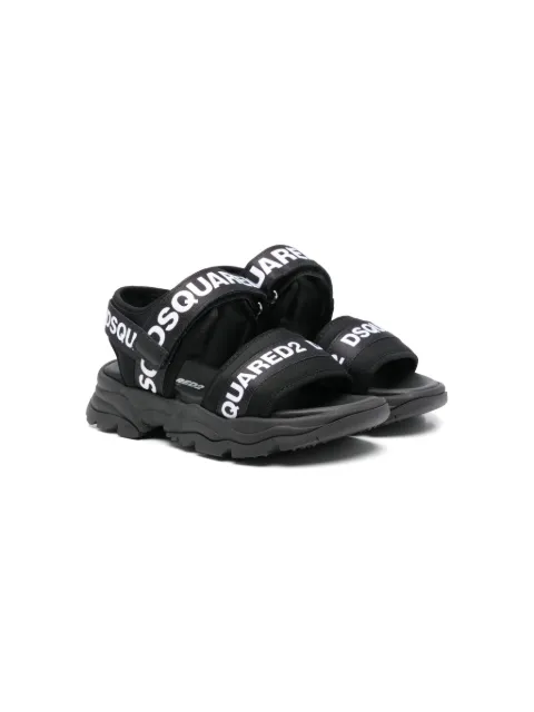 DSQUARED2 KIDS sandalias con logo estampado