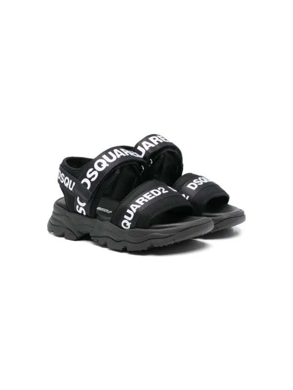 DSQUARED2 KIDS ロゴ サンダル | ブラック | FARFETCH JP