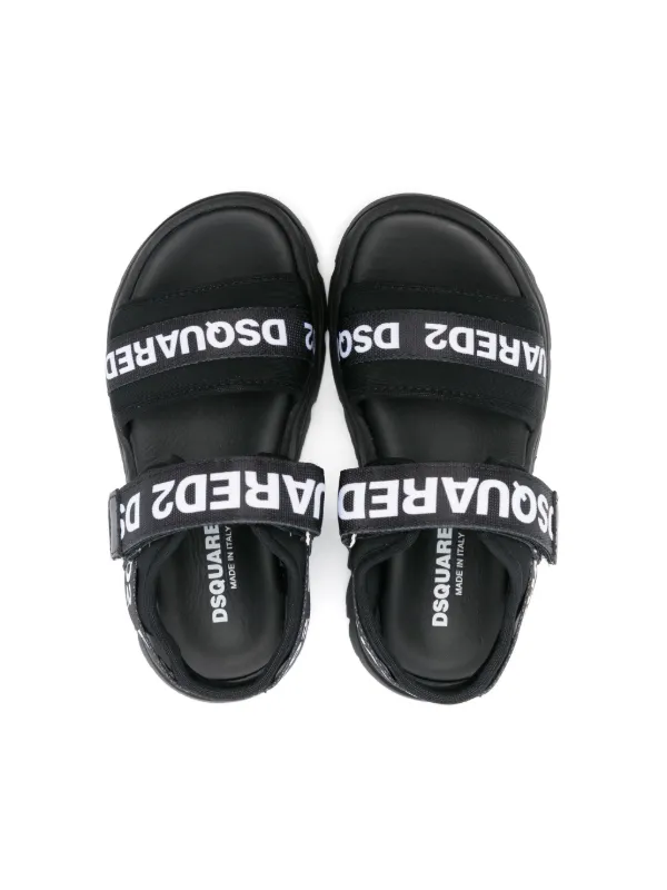 DSQUARED2 KIDS ロゴ サンダル | ブラック | FARFETCH JP