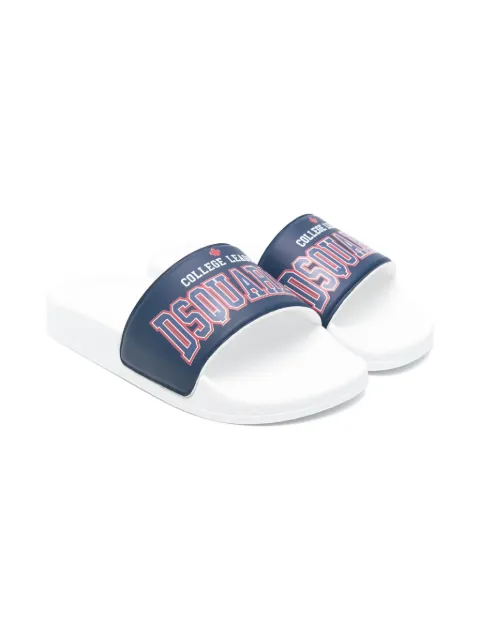 DSQUARED2 KIDS slippers con logo estampado
