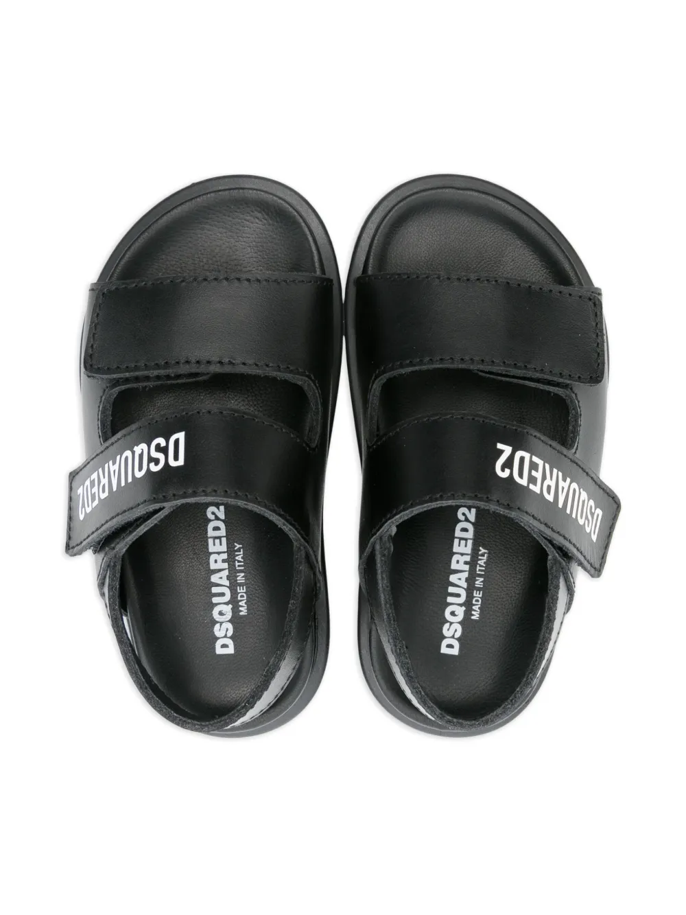 DSQUARED2 KIDS Sandalen met klittenband Zwart