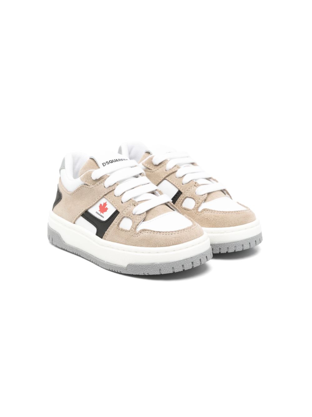 DSQUARED2 KIDS logo-print sneakers Neutrals