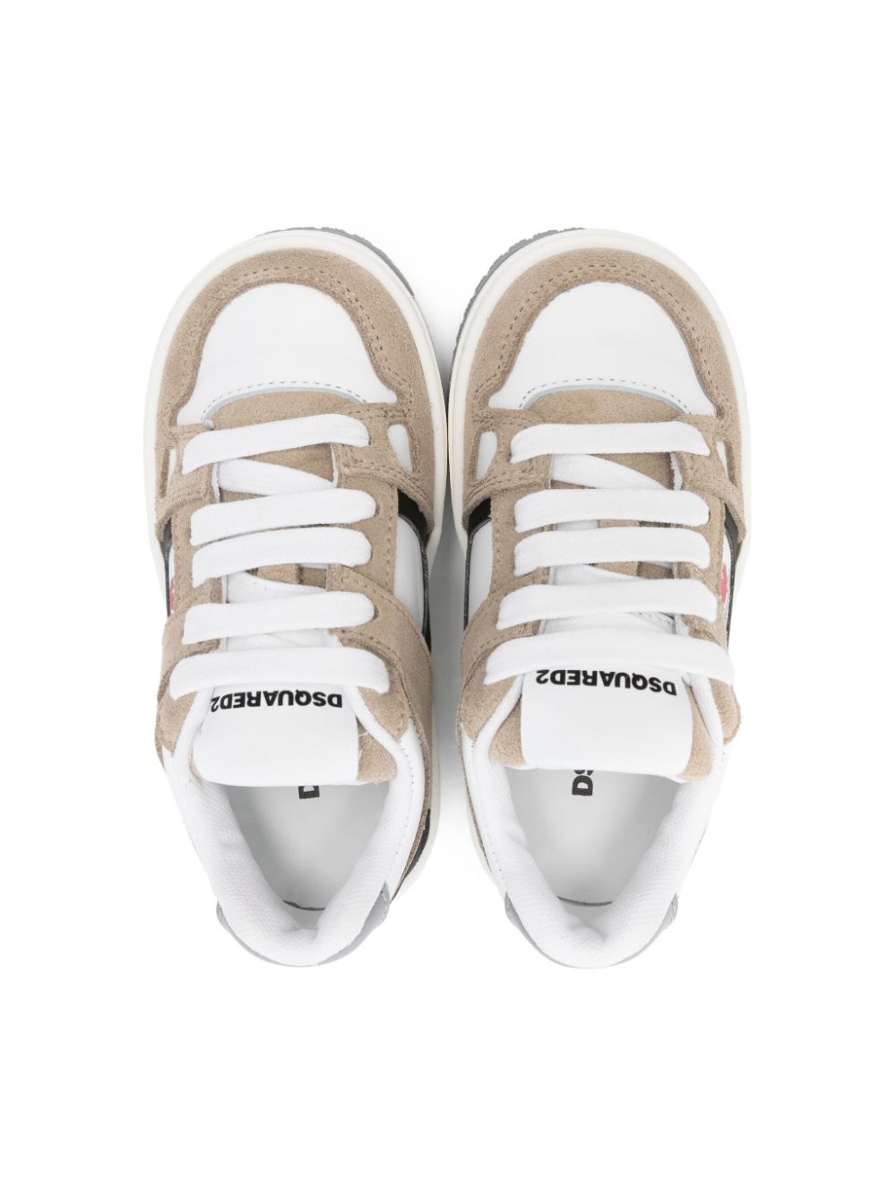 DSQUARED2 KIDS logo-print sneakers Neutrals