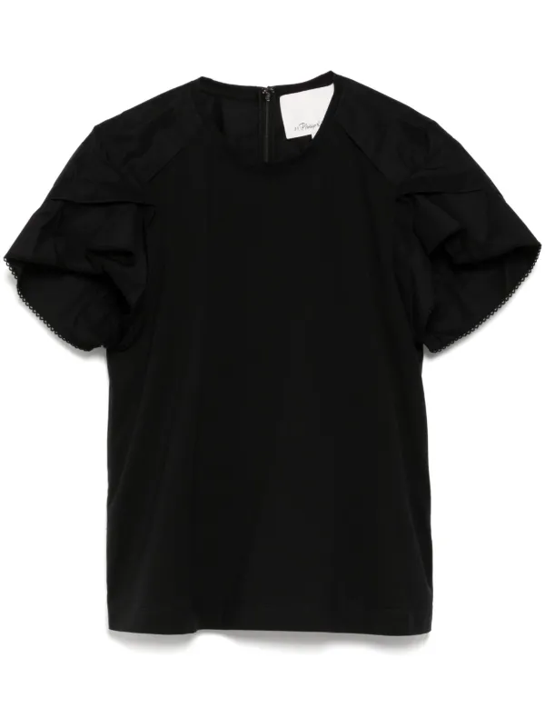 3.1 Phillip Lim ペタルスリーブ ブラウス | ブラック | FARFETCH JP