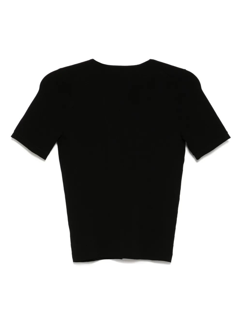 3.1 Phillip Lim Compact geribbeld T-shirt - Zwart