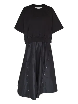 GANNI フローラルジャカード ワンピース | ブラック | FARFETCH JP