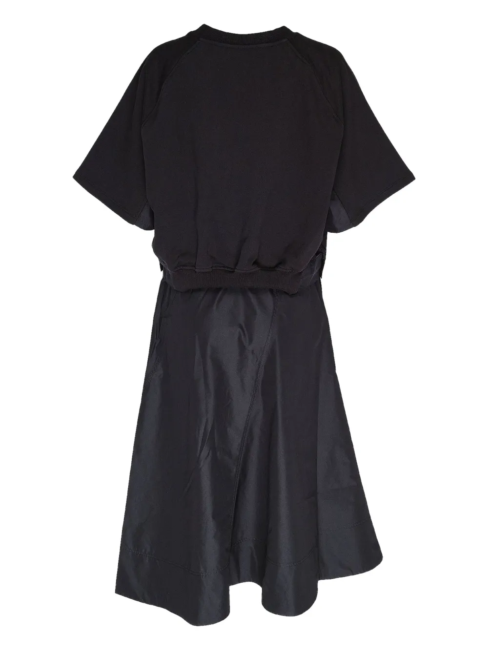 3.1 Phillip Lim Jurk met sweater vlakken - Zwart