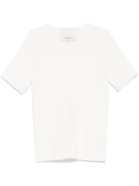 3.1 Phillip Lim تيشيرت ضاغط بحياكة مضلعة