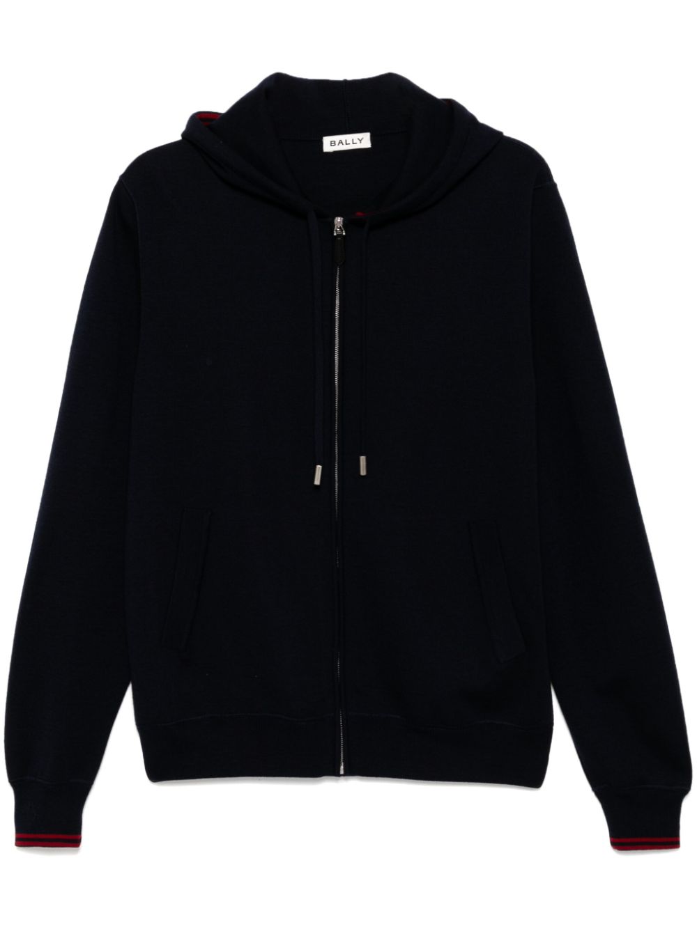 Bally knitted hooded jacket - Blue