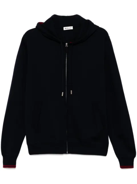 Bally knitted hooded jacket