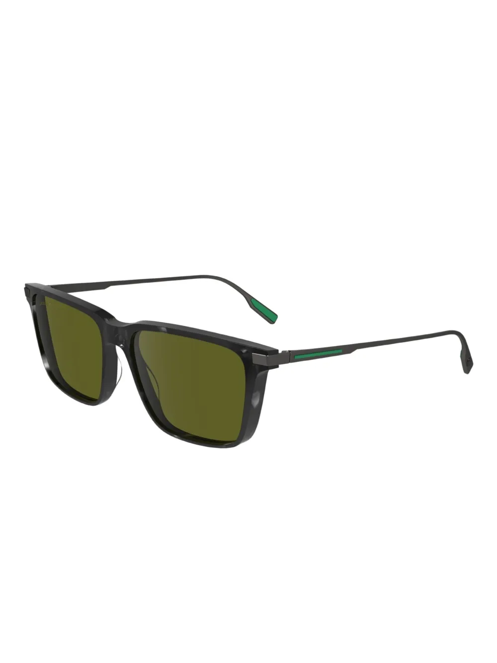 Lacoste L6017S zonnebril met rechthoekig montuur Grijs